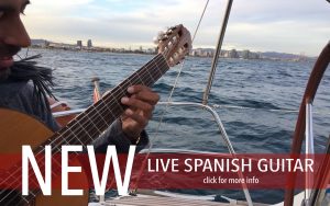 spanish guitar and sailing new concept Barcelona tours