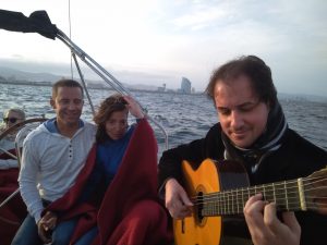 Spanish Guitar Experience while sailing in Barcelona