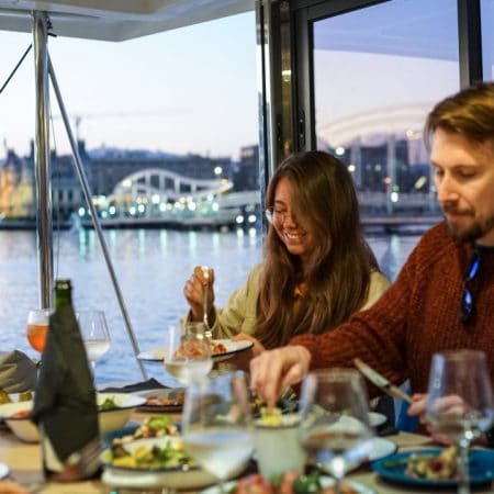 Diner romantique catamaran barcelone