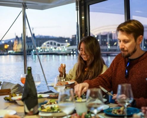 Diner romantique catamaran barcelone