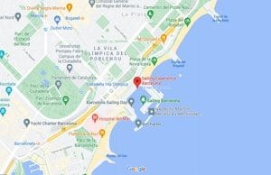 Sailing Experience Barcelona Map